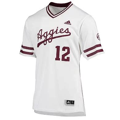 men's adidas white texas a&m aggies replica baseball jersey|texas a&m adidas jacket.